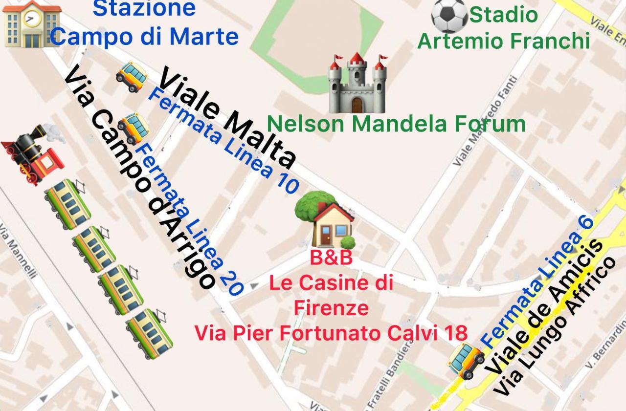 Le Casine Di Firenze Panzió Kültér fotó
