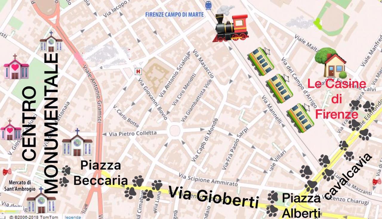 Le Casine Di Firenze Panzió Kültér fotó